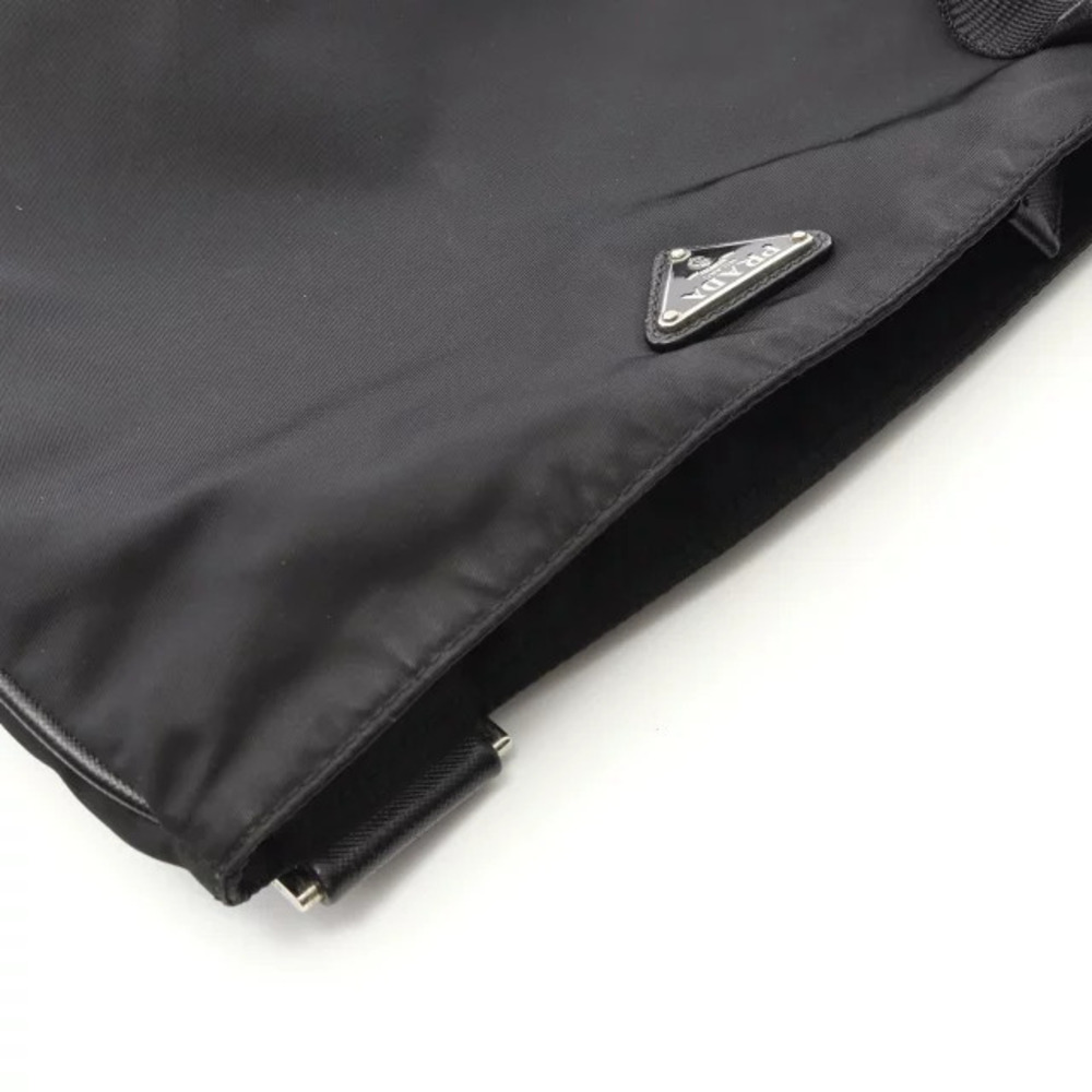 Prada Shoulder Bag Saffiano Leather Black - Picture 6 of 8